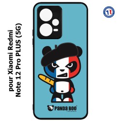 Coque pour Xiaomi Redmi Note 12 Pro PLUS (5G) - PANDA BOO© Français béret baguette - coque humour