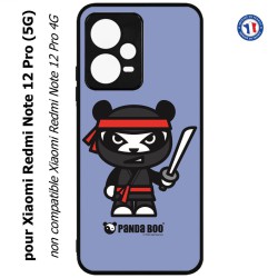 Coque pour Xiaomi Redmi Note 12 Pro (5G) - PANDA BOO© Ninja Boo noir - coque humour
