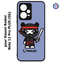 Coque pour Xiaomi Redmi Note 12 Pro PLUS (5G) - PANDA BOO© Ninja Boo noir - coque humour