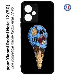 Coque pour Xiaomi Redmi Note 12 (5G) - Ice Skull - Crâne Glace - Cône Crâne - skull art