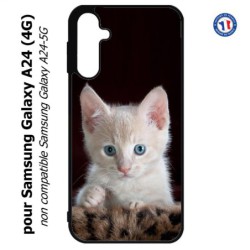 Coque pour Samsung Galaxy A24 (4G) -  Bébé chat tout mignon - chaton yeux bleus