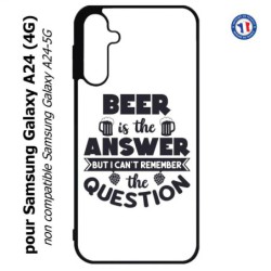 Coque pour Samsung Galaxy A24 (4G) -  Beer is the answer Humour Bière
