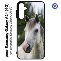 Coque pour Samsung Galaxy A24 (4G) -  Coque cheval blanc - tête de cheval