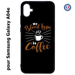 Coque pour Samsung Galaxy A04e -  My Blood Type is Coffee - coque café