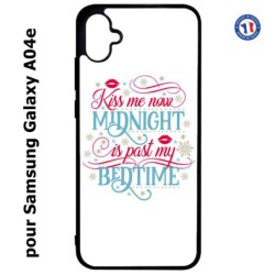 Coque pour Samsung Galaxy A04e -  Kiss me now Midnight is past my Bedtime amour embrasse-moi