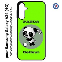 Coque pour Samsung Galaxy A24 (4G) -  Panda golfeur - sport golf - panda mignon