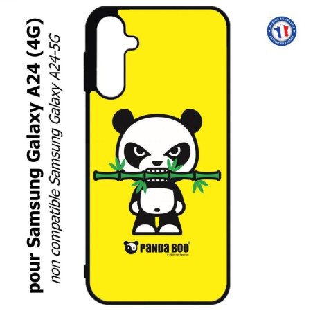 Coque pour Samsung Galaxy A24 (4G) -  PANDA BOO© Bamboo à pleine dents - coque humour