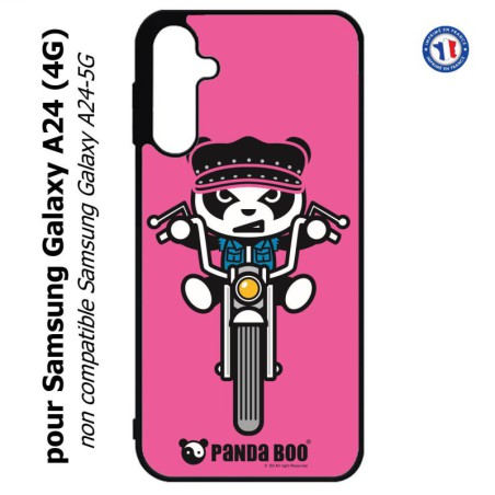 Coque pour Samsung Galaxy A24 (4G) -  PANDA BOO© Moto Biker - coque humour