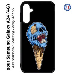 Coque pour Samsung Galaxy A24 (4G) -  Ice Skull - Crâne Glace - Cône Crâne - skull art