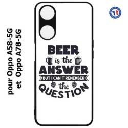 Coque pour Oppo A58-5G / Oppo A78-5G -  Beer is the answer Humour Bière