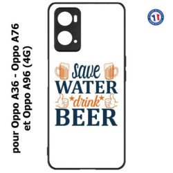 Coque pour Oppo A36 / A76 / A96 (4G) -  Save Water Drink Beer Humour Bière
