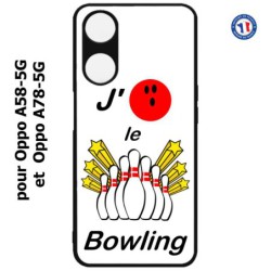 Coque pour Oppo A58-5G / Oppo A78-5G -  J'aime le Bowling