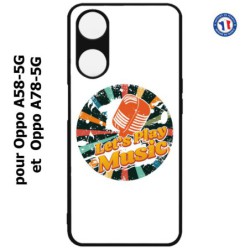 Coque pour Oppo A58-5G / Oppo A78-5G -  coque thème musique grunge - Let's Play Music