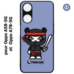 Coque pour Oppo A58-5G / Oppo A78-5G -  PANDA BOO© Ninja Boo noir - coque humour