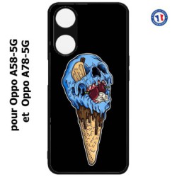 Coque pour Oppo A58-5G / Oppo A78-5G -  Ice Skull - Crâne Glace - Cône Crâne - skull art