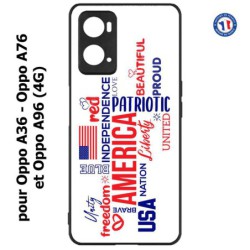 Coque pour Oppo A36 / A76 / A96 (4G) -  USA lovers - drapeau USA - patriot