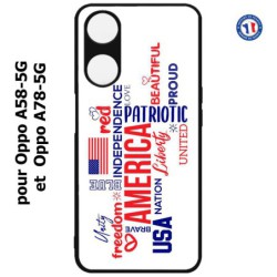 Coque pour Oppo A58-5G / Oppo A78-5G -  USA lovers - drapeau USA - patriot