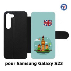 Etui cuir pour Samsung Galaxy S23 Monuments Londres - Big Ben