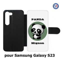 Etui cuir pour Samsung Galaxy S23 Panda tout mignon