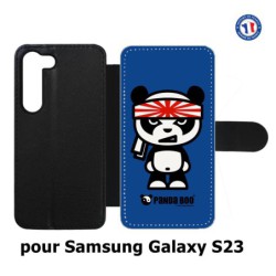 Etui cuir pour Samsung Galaxy S23 PANDA BOO© Banzaï Samouraï japonais - coque humour