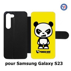 Etui cuir pour Samsung Galaxy S23 PANDA BOO© l'original - coque humour