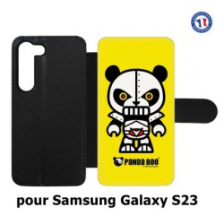 Etui cuir pour Samsung Galaxy S23 PANDA BOO© Robot Kitsch - coque humour