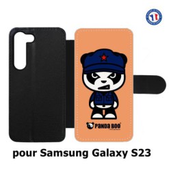 Etui cuir pour Samsung Galaxy S23 PANDA BOO© Mao Panda communiste - coque humour