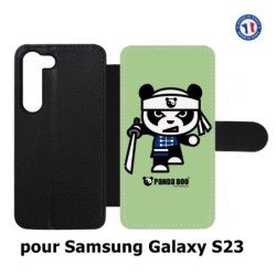 Etui cuir pour Samsung Galaxy S23 PANDA BOO© Ninja Boo - coque humour