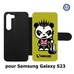 Etui cuir pour Samsung Galaxy S23 PANDA BOO© Punk Musique Guitare - coque humour