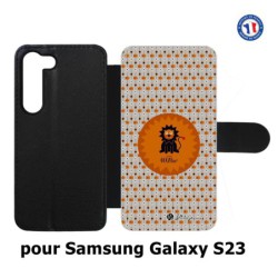 Etui cuir pour Samsung Galaxy S23 Petits Grains - Le lion fait ROOARrrr