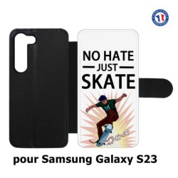 Etui cuir pour Samsung Galaxy S23 Skateboard