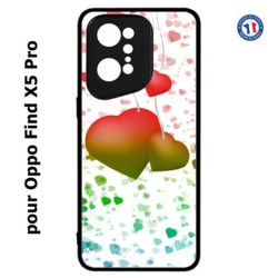 Coque pour Oppo Find X5 PRO fond coeur amour love