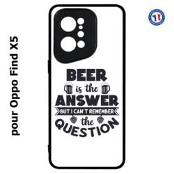 Coque pour Oppo Find X5 Beer is the answer Humour Bière