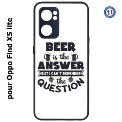 Coque pour Oppo Find X5 lite Beer is the answer Humour Bière
