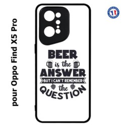 Coque pour Oppo Find X5 PRO Beer is the answer Humour Bière