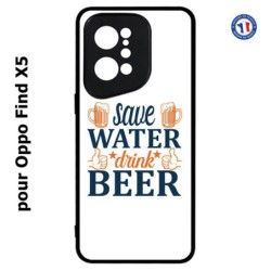 Coque pour Oppo Find X5 Save Water Drink Beer Humour Bière
