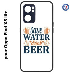 Coque pour Oppo Find X5 lite Save Water Drink Beer Humour Bière