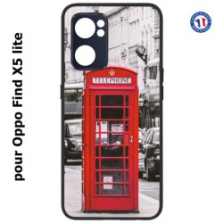 Coque pour Oppo Find X5 lite Cabine téléphone Londres - Cabine rouge London