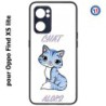 Coque pour Oppo Find X5 lite Chat alors