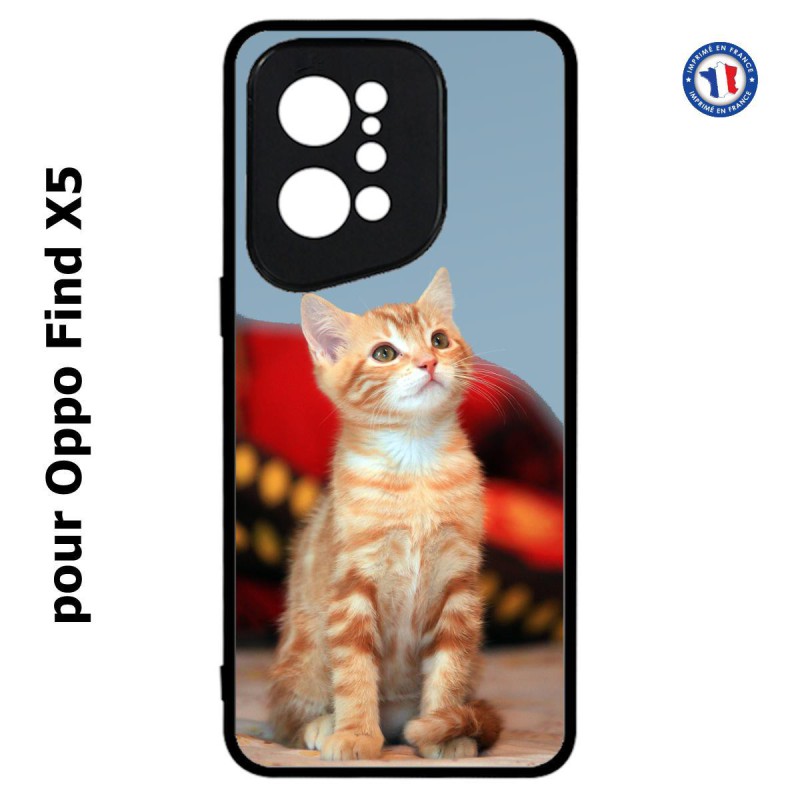 Coque pour Oppo Find X5 Adorable chat - chat robe cannelle