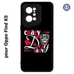 Coque pour Oppo Find X5 Crazy Dog Lady - Chien