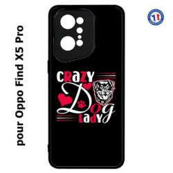 Coque pour Oppo Find X5 PRO Crazy Dog Lady - Chien