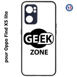 Coque pour Oppo Find X5 lite Logo Geek Zone noir & blanc