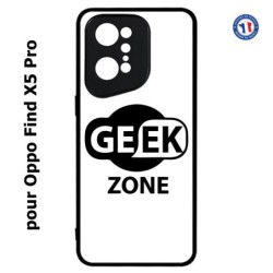 Coque pour Oppo Find X5 PRO Logo Geek Zone noir & blanc