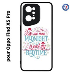 Coque pour Oppo Find X5 PRO Kiss me now Midnight is past my Bedtime amour embrasse-moi