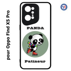 Coque pour Oppo Find X5 PRO Panda patineur patineuse - sport patinage
