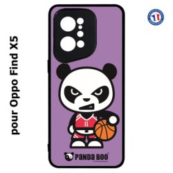 Coque pour Oppo Find X5 PANDA BOO© Basket Sport Ballon - coque humour