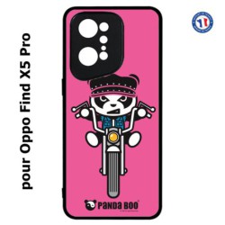 Coque pour Oppo Find X5 PRO PANDA BOO© Moto Biker - coque humour