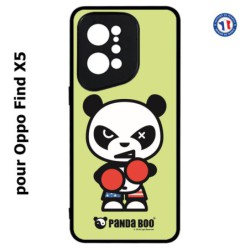Coque pour Oppo Find X5 PANDA BOO© Boxeur - coque humour