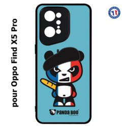 Coque pour Oppo Find X5 PRO PANDA BOO© Français béret baguette - coque humour